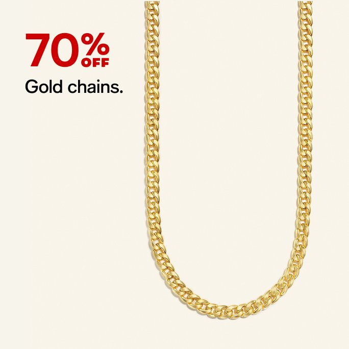 70% OFF gold chain
