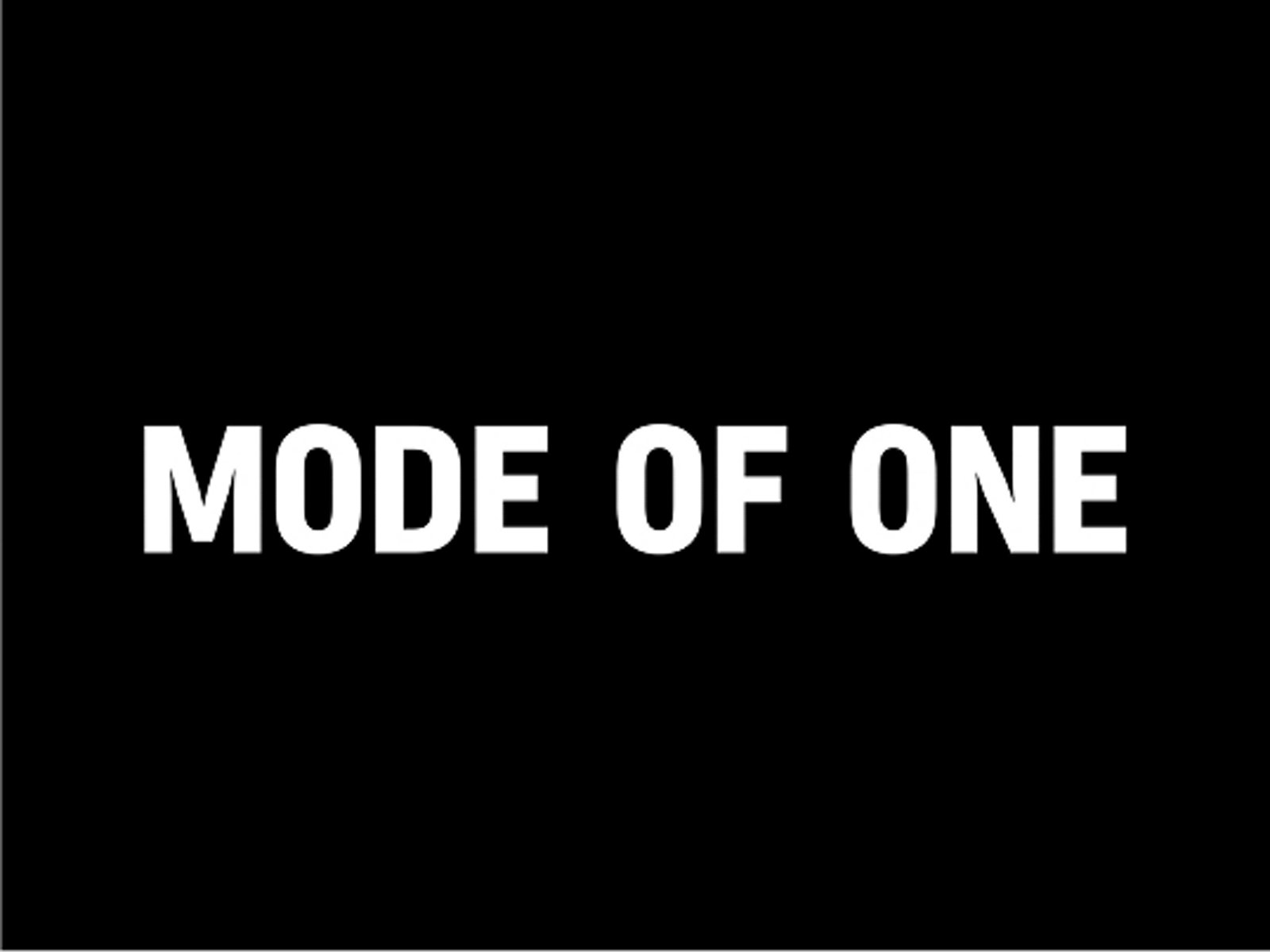 Mode of One