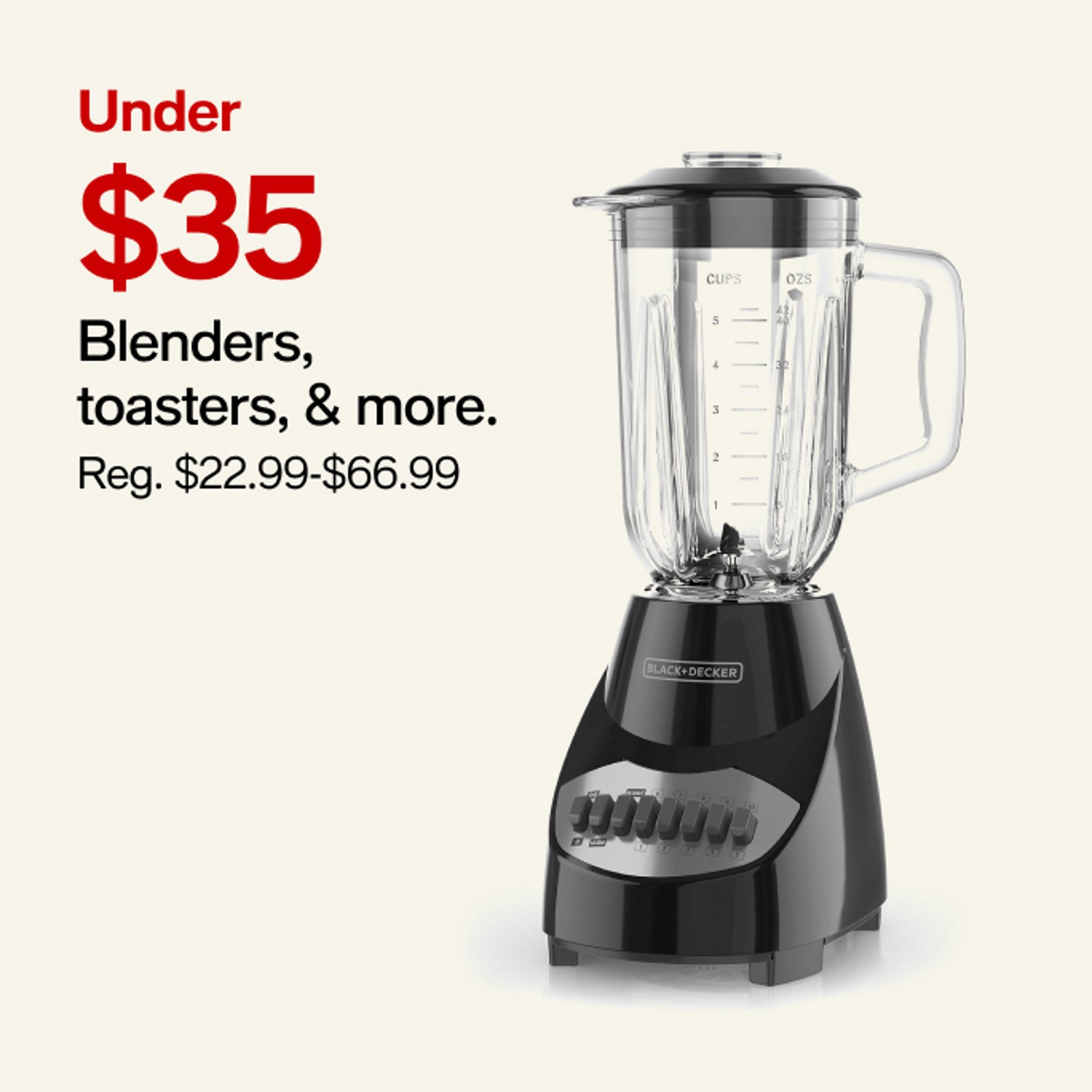 Blenders, toaster