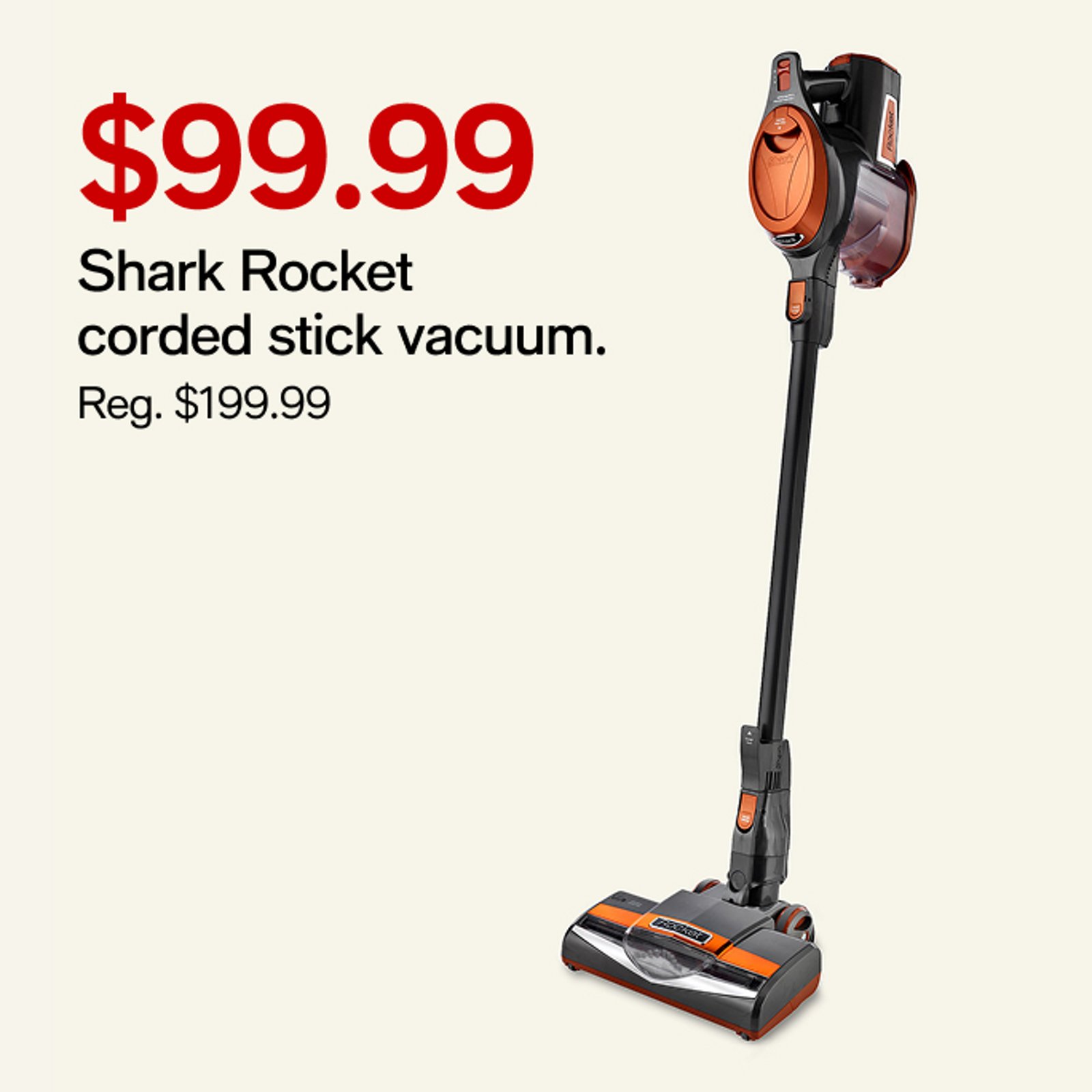 Shark Rocket corded stick vacuum
