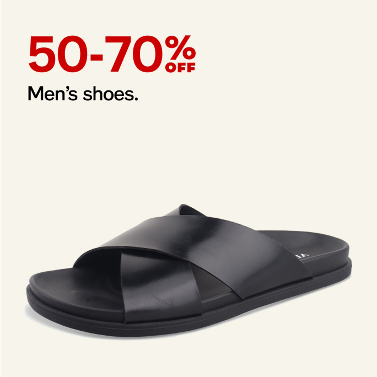 50-70% off  Men's shoes
