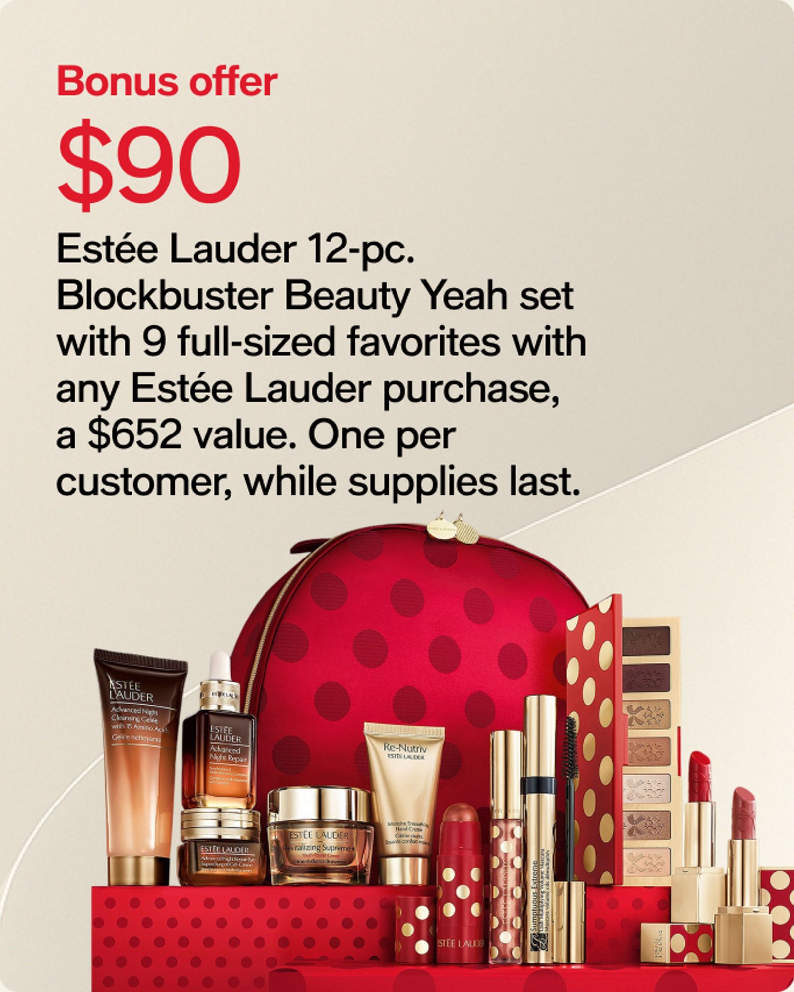 $90 Estee Lauder Blockbuster