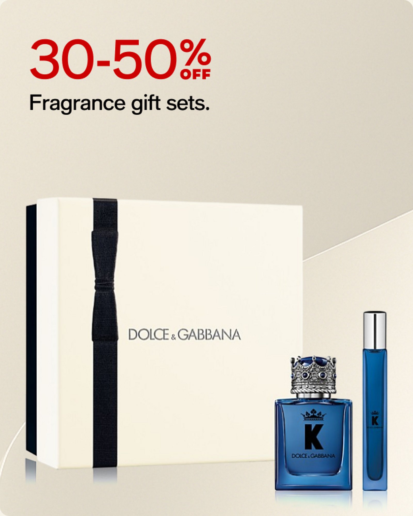 30-50% off Fragrance gift sets