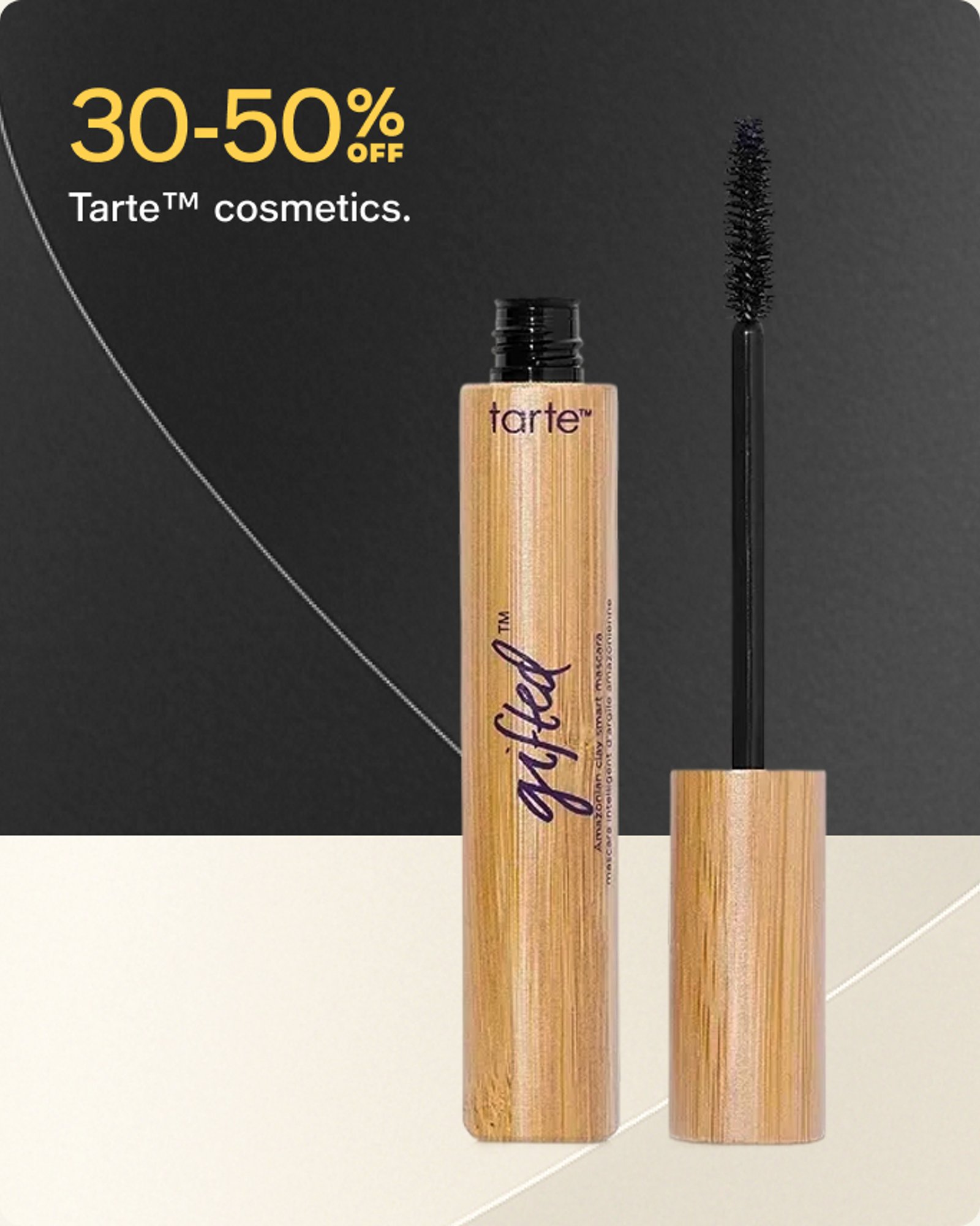 30-50% off Tarte