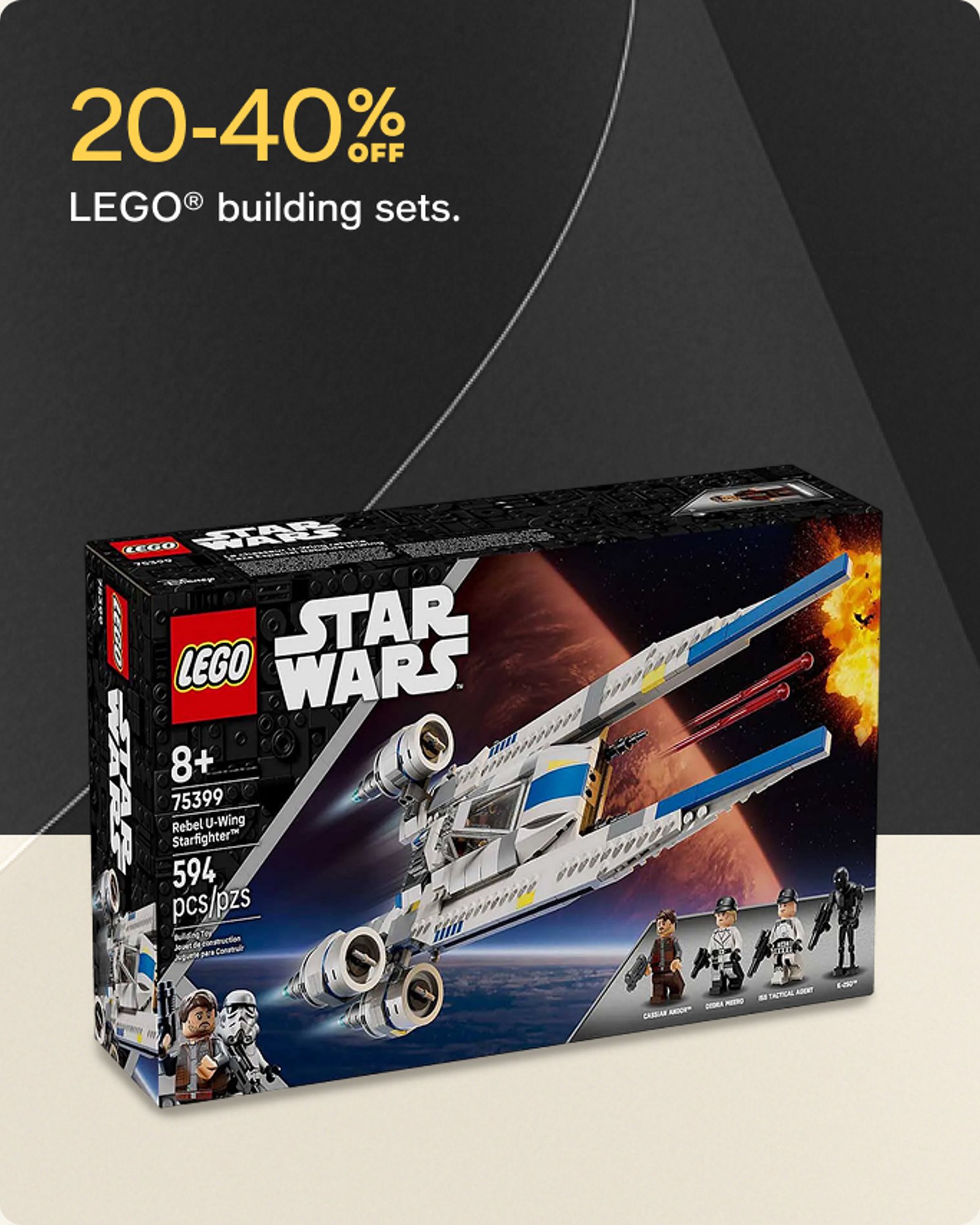 20-40% off Lego building sets