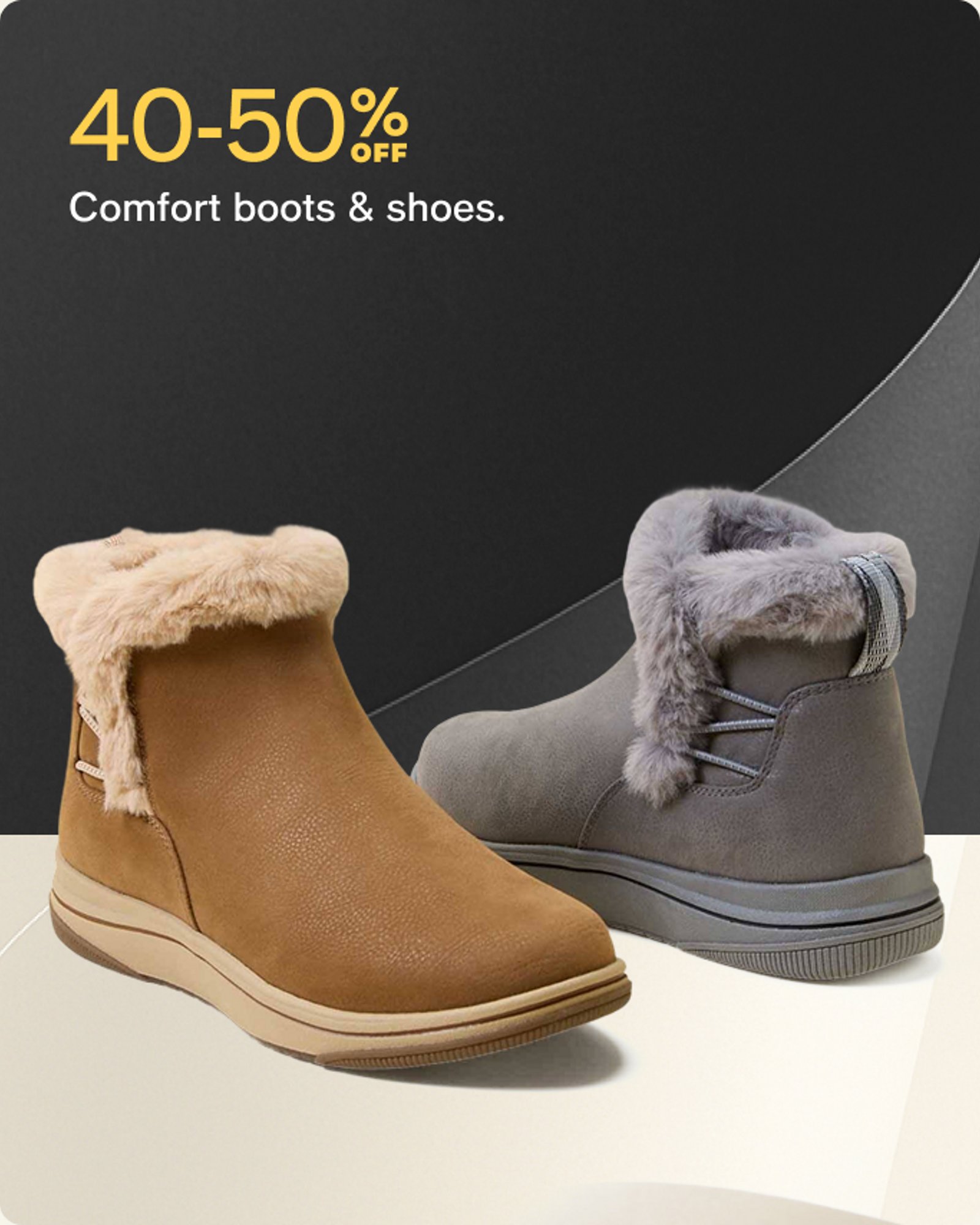 40-50 Comfort boots & shoes