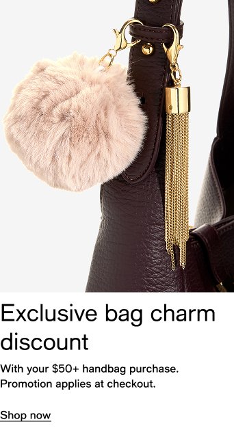 Exclusive bag charm discount